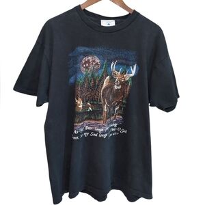 Vintage USA Delta Deer Graphic Cotton T-Shirt Unisex